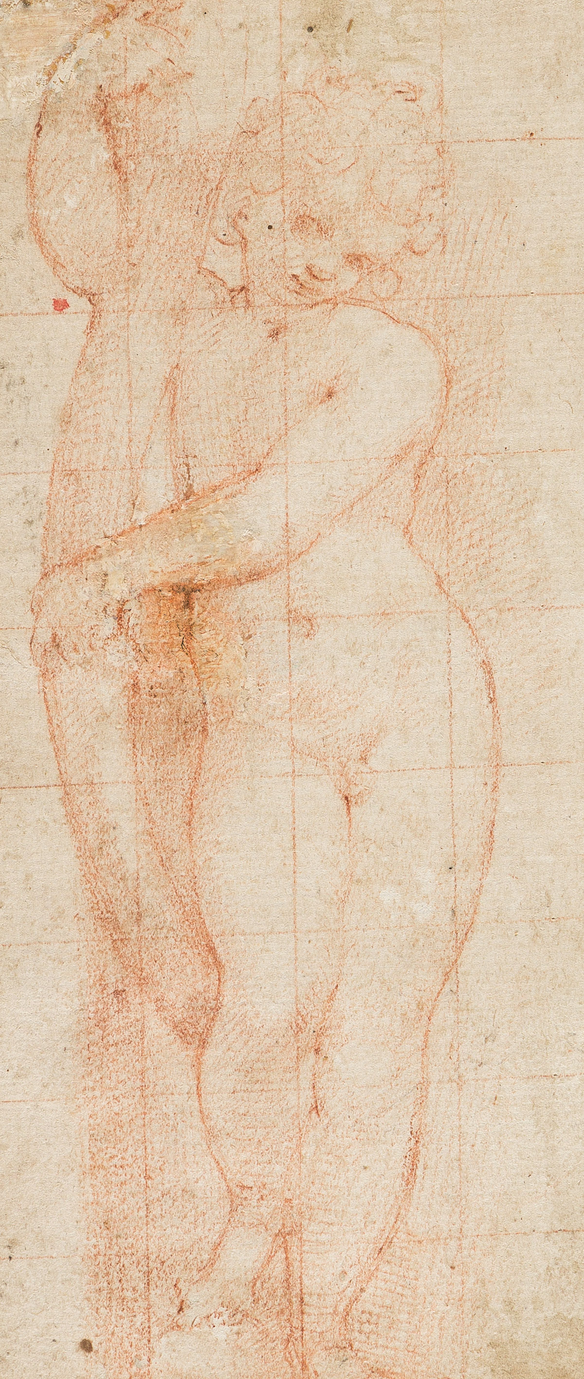 ITALIAN SCHOOL, 16TH CENTURY A Young Standing Male Nude.
